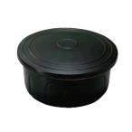 ごはん鍋 遠赤セラミックスの保冷効果と吸着効果でご飯を美味しく保存！ ニューセラミックス おひつ君 黒 S-40B (1-0703-0301)