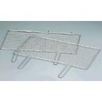 バーベキュー用品☆アミ Ωタフマン合せアミ (鉄・クロームメッキ) ダブル取手 65号 (1-0781-0101)