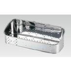 シンク用品 ステンレス製 18-0　抗菌ステンレス　洗剤・タワシ入れ　（吸盤式）　大　CK-110　(1-0794-0301)