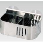 シンク用品 ステンレス製 18-0　吸盤式　クリーナーケース　シングル　(1-0794-0601)