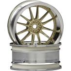 ラジコンパーツ WORK XSA 02C ホイール 26mm クローム/ゴールド (9mm オフセット) 3299 並行輸入品