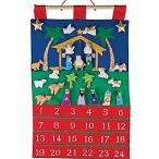 Vermont Christmas Company Nativity Fabric Advent Calendar 並行輸入品