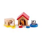 Family Pets Wooden Dollhouse Animal Set by Hape | Complete Your Wooden Doll