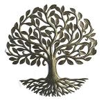 Metal Wall Art, Haiti, Tree of Life, Recycled Steel Garden Art, Fair Trade,