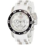 腕時計 Invicta Men's Pro Diver 48mm Stainless Steel and White Silicone Chronograph