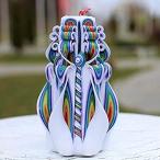 Carved Candles Rainbow 6.8''-Rainbow Candle Cute Mother Day Gift-Oscar Cand 並行輸入品