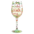 Enesco Designs by Lolita Mom Everyday 手描き職人ワイングラス 15オンス マルチカラー