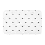 Adowyee 16"x24" Bath Mat Pattern Crosses Plus Cross Swiss Sign Symbol Scand