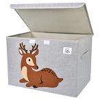 CLCROBD Foldable Large Kids Toy Chest with Flip-Top Lid, Collapsible Fabric 並行輸入品