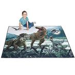 Franco Kids Room Non Slip Area Rug, 69 in x 52 in, Jurassic World 並行輸入品
