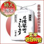 お米 コシヒカリ 玄米 25kg 白米22.5kg 特別栽培米 農薬不使用 兵庫県 丹波篠山産 特A 一等米 送料無料 30年産 令和タイムセール 安い