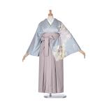 袴 先生 レンタル 袴レンタル 正絹 女袴 先生袴 既婚 小学校 大学 短大 専門学校 貸衣裳 送料無料 フルセット 卒業式 153cm〜158cm 教員 水色