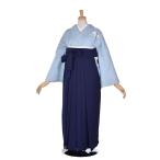 袴 レンタル 袴レンタル 女袴 先生袴 既婚 小学校 大学 短大 専門学校 貸衣裳 送料無料 フルセット 卒業式袴 158cm〜163cm 水色 紺 教員 正絹 袴先生 シンプル