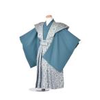  "Семь, пять, три" в аренду 5 лет ..5 лет кимоно 753 5 лет hakama простой одевание 5 лет мужчина hakama зеленый .100cm~110cm ребенок hakama .. три .. костюм полный комплект .. тип Новый год свадьба бесплатная доставка японский костюм 