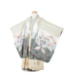 ショッピング七五三 かんたん七五三 レンタル 5才着物 753 5歳袴 簡単着付け 5歳男の子 貸衣装 かぶと丸菱花 100cm~110cm お宮参り 貸衣装 フルセット 卒園式 正月 結婚式 送料無料