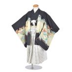 [ "Семь, пять, три" в аренду ]5 лет кимоно в аренду 753 5 лет hakama удобно простой одевание 3 лет мужчина hakama чёрный земля ламе шлем 90cm~100cm ребенок hakama .. три . полный комплект .. тип Новый год свадьба 