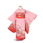  "Семь, пять, три" в аренду девочка полный комплект натуральный шелк кимоно 3 лет женщина . кимоно комплект пояс оби мусуби три лет 753 розовый фиолетовый бабочка 3 лет передний .. Kids 85cm~95cm Новый год tabi подарок бесплатная доставка 
