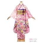  кимоно с длинными рукавами в аренду день совершеннолетия полный комплект розовый диафрагмирования свадьба party церемония окончания кимоно с длинными рукавами в аренду ... кимоно в аренду симпатичный женщина 72169