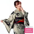 浴衣 レディース 女性 浴衣 仕立上がり 浴衣 フリーサイズ 夏祭り 花火大会 yukata カーキ モノトーン レトロ かわいい  ly127