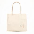 花丸文刺繍 手提げバッグ