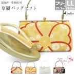 草履バッグセット 成人式 振袖 草履 バッグ セット バッグセット 草履バッグ 帯地 エナメル 礼装 袴 / F LL フリー