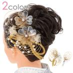 ショッピング成人式 成人式 卒業式 袴 髪飾りセット アメリカンフラワーにかすみ草 くすみ ナチュラル アンティークカラー レディース ヘアアクセサリー