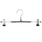 まとめ買い割引 ハンガー クリップ付ハンガー 黒 30cm 中国製