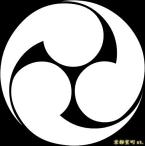 【ポスト投函配送】家紋シール 着物用 貼り付け家紋 6枚入り「左三つ巴」 KOM181