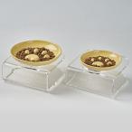 [ стол . в комплекте . куплен . person. здесь ]Chamcham Bowl with Acrylic table коричневый m коричневый m миска . специальный акрил стол slow механизм подачи капот миска 