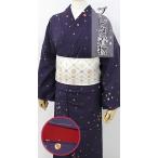 ショッピング水玉 正絹 プレタ 着物 袷 小紋 仕立て上がり 訳あり サンプル品 水玉 ビー玉 紺 紫 ネイビー パープル