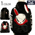 クローズ×WORST デスラビット ファー ZIP ジャケット CRSZ-2502 長袖 ファージャケット 羽織 漫画 KKK デスラビット TFOA 武装戦線 ファー ワッペン