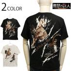 進撃の巨人 Attack on Titan エレン × 進撃の巨人 刺繍 半袖 Tシャツ SGK-2511 半袖Tシャツ Tシャツ カットソー 進撃の巨人 エレン イェーガー 進撃の巨人 刺繍