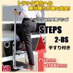 トラック 荷台 昇降 ステップ 手すり付き あおり はしご ステップス 2-DS