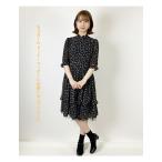 ab0014 レディース 森ガール ヴィンテージ レトロ ナチュラル ティアード 小花柄 膝丈 ミディ丈 フレアワンピース