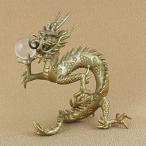 置物 干支(黄銅製)辰・龍 雲龍・うんりゅう 大