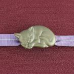 帯留眠り猫・ねこ・ネコ