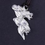 革紐ペンダント (銀製) 辰・龍 雲龍・うんりゅう