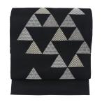 名古屋帯 正絹 夏 仕立て上がり 夏帯 絽 黒 ウロコ 鱗柄 新品 未使用 西陣織 八寸名古屋 お茶席 茶道 茶事 初釜 お茶 お稽古 着付け教室 練習