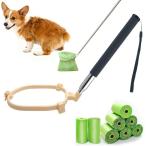 犬用うんちキャッチャー うんころキャッチ 犬用スクーパー ペットの散歩グッズ片手操作で簡単フン取り 携帯便利なクリーンスコップ 犬猫用トイレスコップ 袋別売