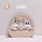 ショッピング販売 【予約販売開始】【令和8年度新作】雛人形 コンパクト ひな人形 雛人形 おしゃれ かわいい「選べる2種類」【和奏 白木 mini】（サクラ・ハート）間口36cm