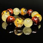 ！天然石ブレスレット【四神獣 開運祭】 ビジネスチャンス掴む 18ミリ 四神獣本水晶 レッドタイガーアイ ゴールドルチル  sisin11