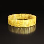 Gold Taichi n рутил браслет желтый золотой . светит o-la15mm один пункт предмет 38g TB26 удача в деньгах кристалл. амулет эффект 