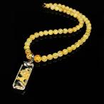 厳選品質 最強天然石 浮彫皇帝龍本水晶プレート 金彫皇帝龍本水晶 ゴールドルチルネックレス 天然石 URN5