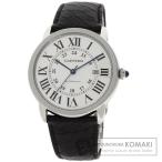 CARTIER カルティエ W6701010 ロンド ソロ ドゥ カルティエ XL 腕時計  ステンレススチール 革 メンズ  中古