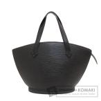 ショッピングLOUIS LOUIS VUITTON ルイヴィトン M52272 サンジャック PM ノワール トートバッグ エピレザー レディース 中古