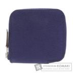 HERMES エルメス アザップシルクイン ミニ コンパクト シルバー金具 コインケース エプソン レディース 中古