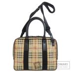ショッピングBURBERRY BURBERRY バーバリー ノバチェック 2WAY ビジネスバッグ PVC メンズ 中古