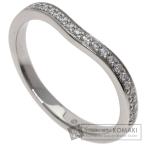 CARTIER カルティエ バレリーナ カーブ ハーフ エタニティ ダイヤモンド リング・指輪 プラチナPT950 レディース 中古