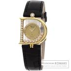 Chopard ショパール 212698 ハッピーダイヤモンド 腕時計  K18イエローゴールド アリゲーター レディース  中古