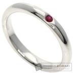 TIFFANY&amp;Co. ティファニー スタッキングバンド ルビー リング・指輪 シルバー レディース 中古